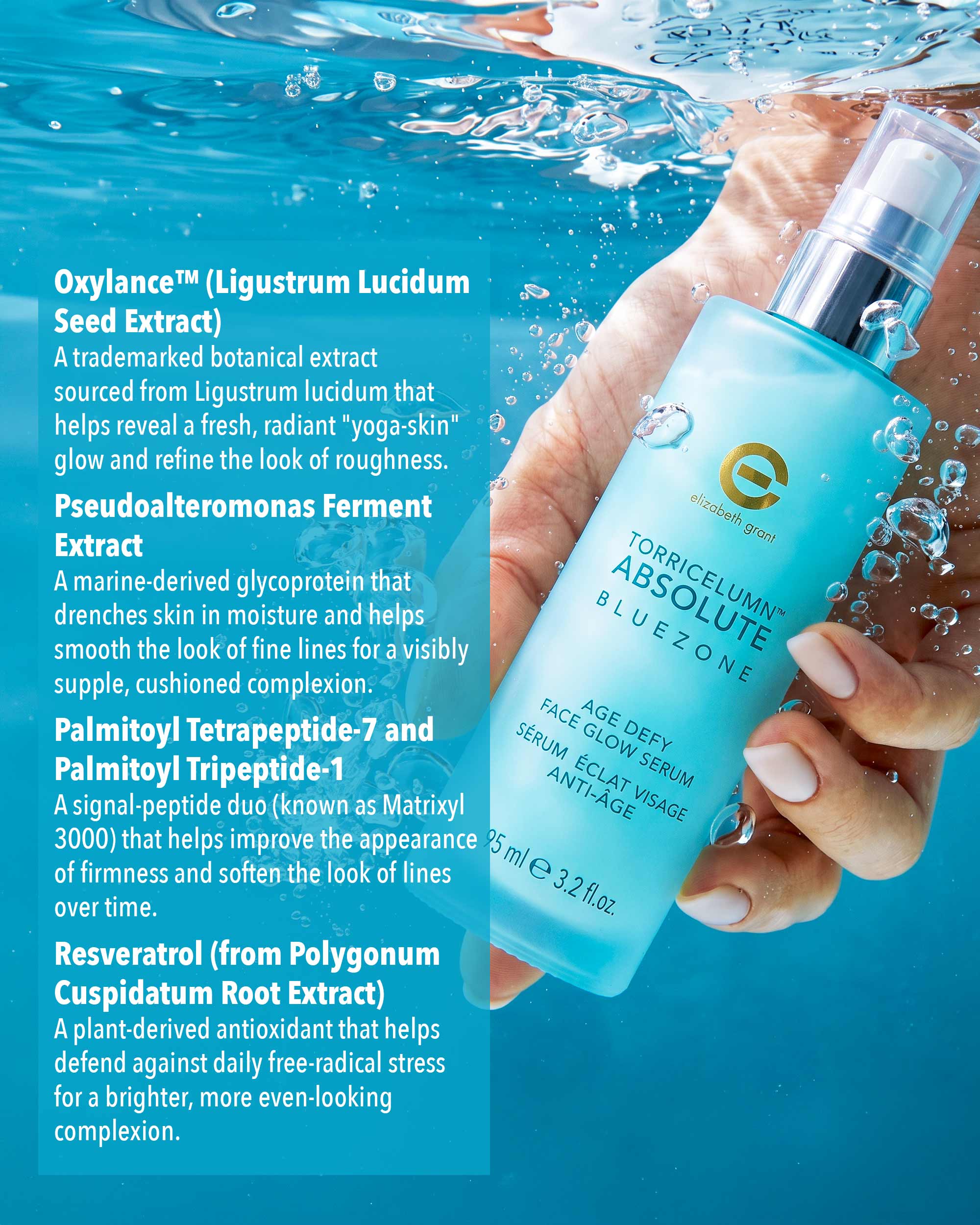 Torricelumn Absolute BlueZone Age Defy Face Glow Serum