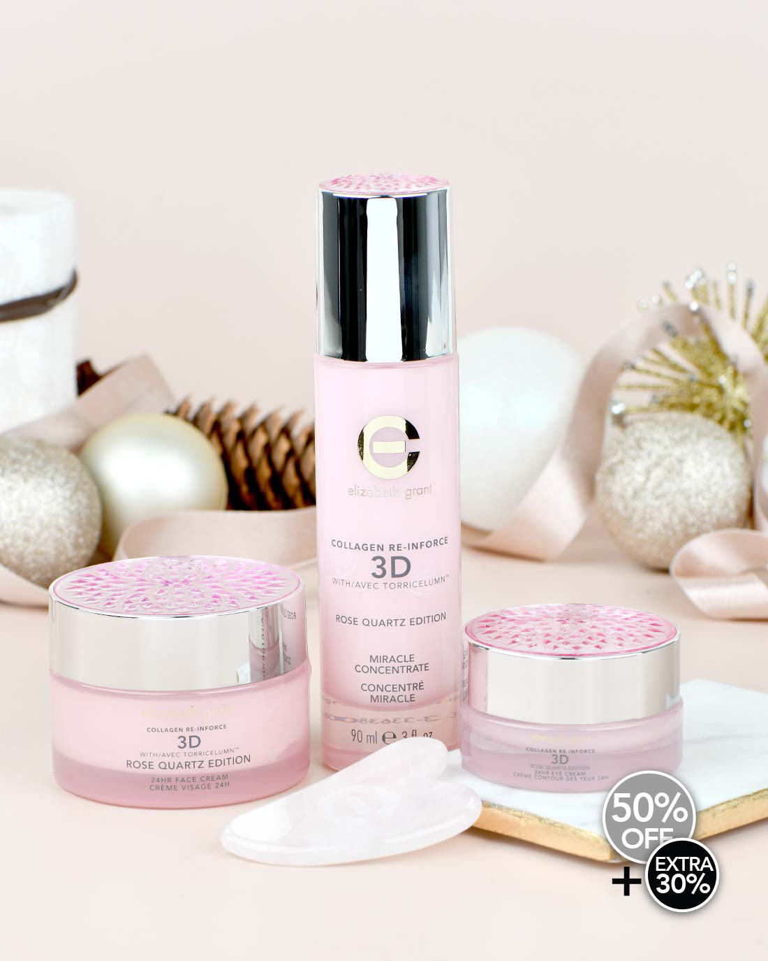 Collagen Re-Inforce With Rose Quartz Bundle