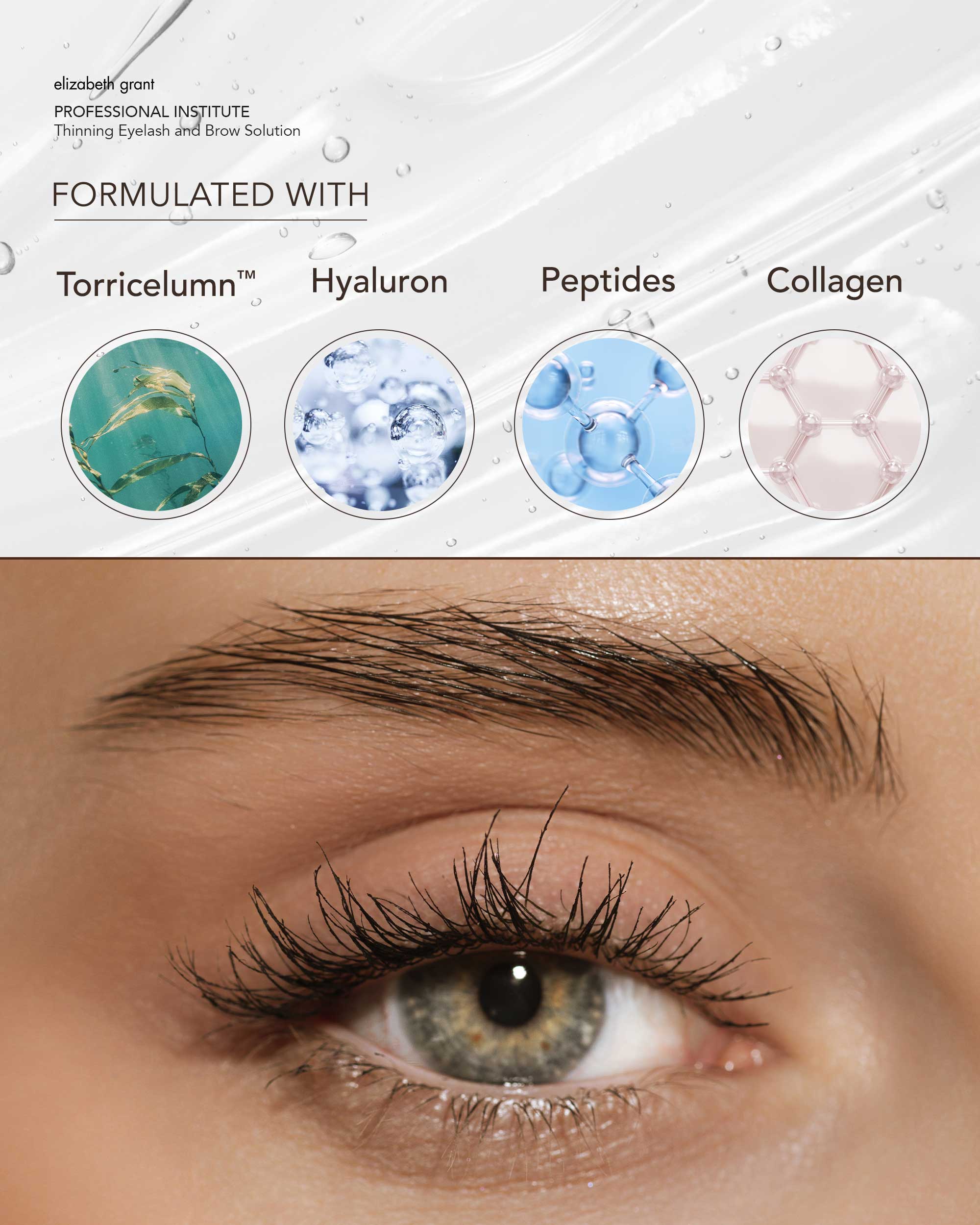 Professional Institute Thinning Eye Lash and Brow Solution