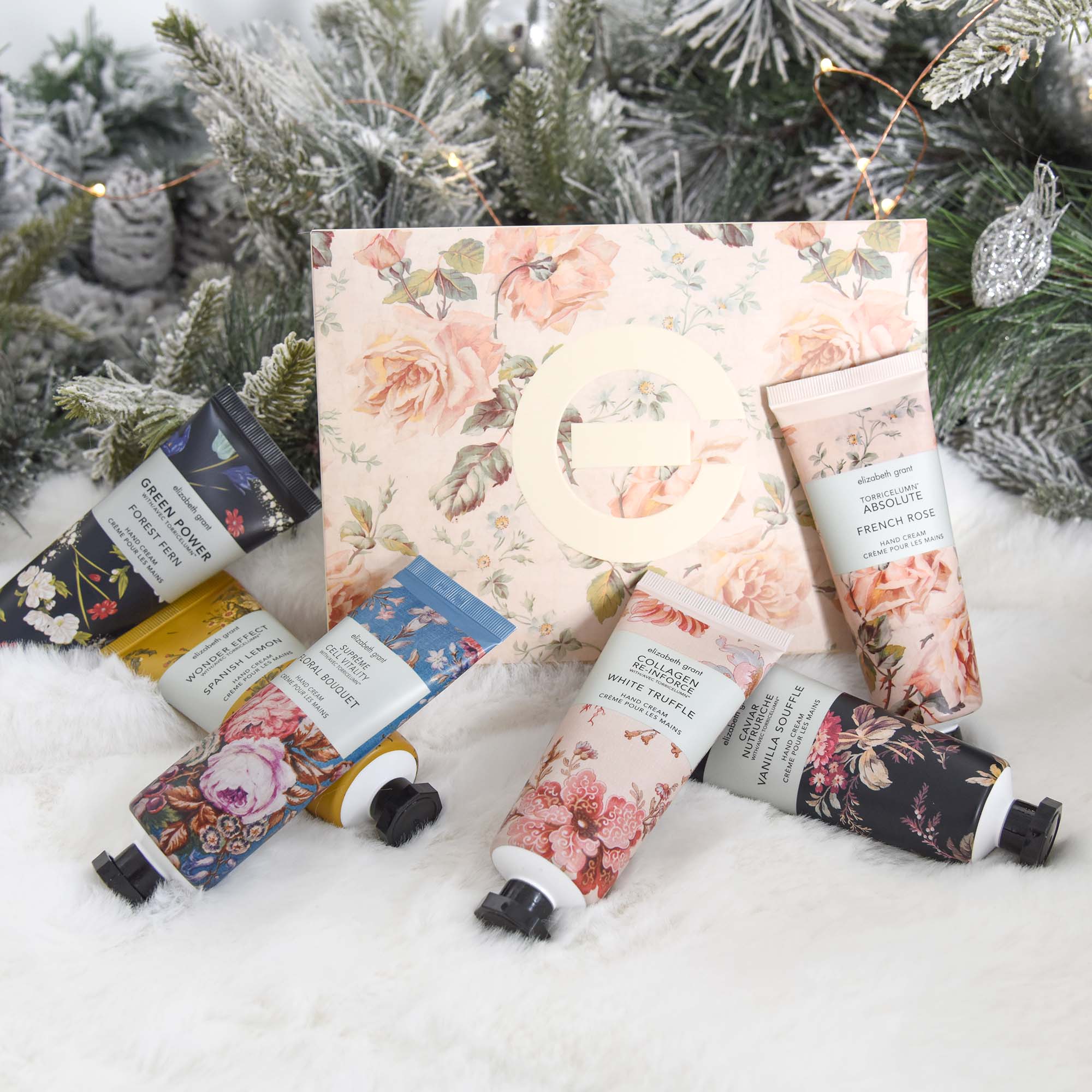 Elizabeth Grant Skin Care Holly Jolly Hand Collection